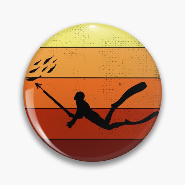 Item preview, Spearfishing Spearfisher Spearfisherman Fishing Vintage Retro designed and sold by TastefulTees.