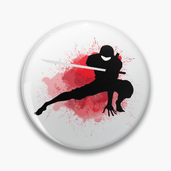 Item preview, Japanese Martial Arts - Ninja Holding Sword One Hand Touching Ground Pose  designed and sold by LoveSeasonz.