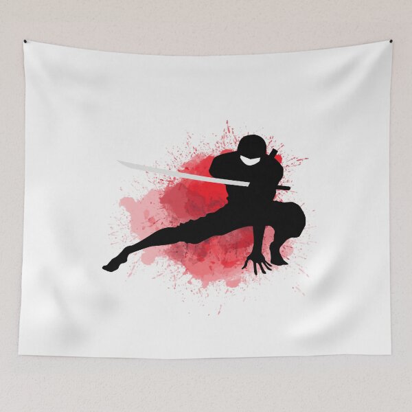 Item preview, Japanese Martial Arts - Ninja Holding Sword One Hand Touching Ground Pose  designed and sold by LoveSeasonz.