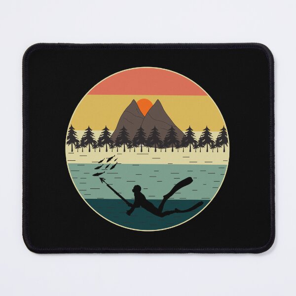 Item preview, Spearfishing Spearfisher Spearfisherman Fishing Vintage Retro designed and sold by TastefulTees.