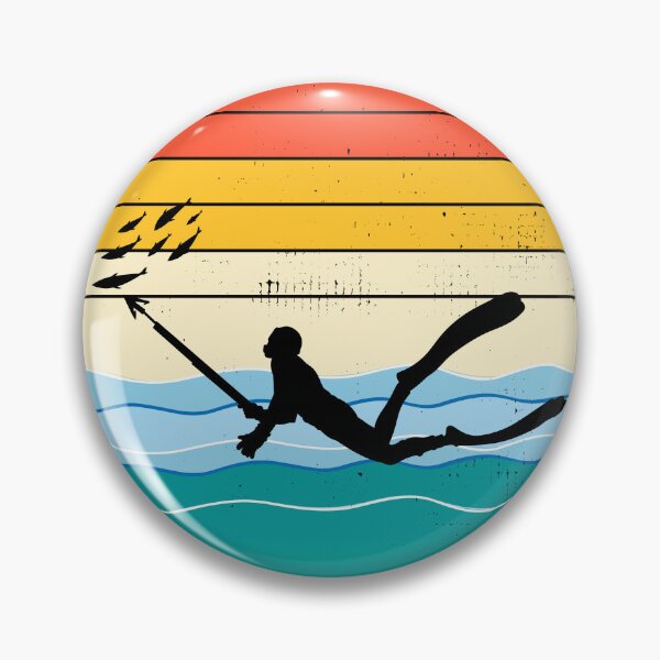 Item preview, Spearfishing Spearfisher Spearfisherman Fishing Vintage Retro designed and sold by TastefulTees.