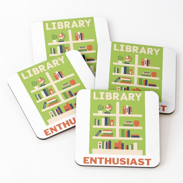 Item preview, Library Enthusiast Retro Bookshelves designed and sold by TheEarthyElf.