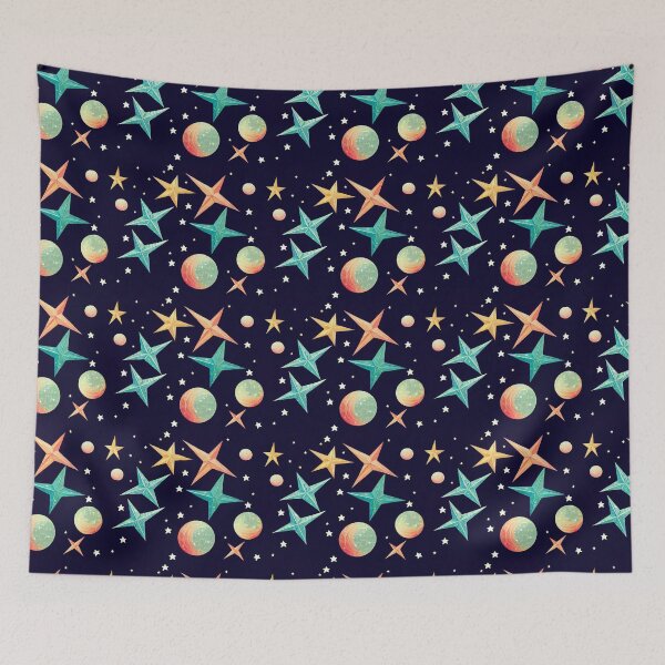 Item preview, seamless star background. night sky wallpaper designed and sold by ShopThousand.
