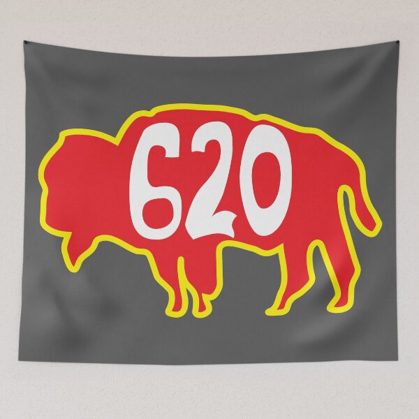 Item preview, Hand Drawn Kansas Buffalo 620 Red Gold designed and sold by itsrturn.