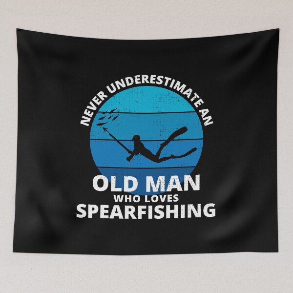 Item preview, Spearfishing Fishing Old Man Grandpa Fathers day designed and sold by TastefulTees.