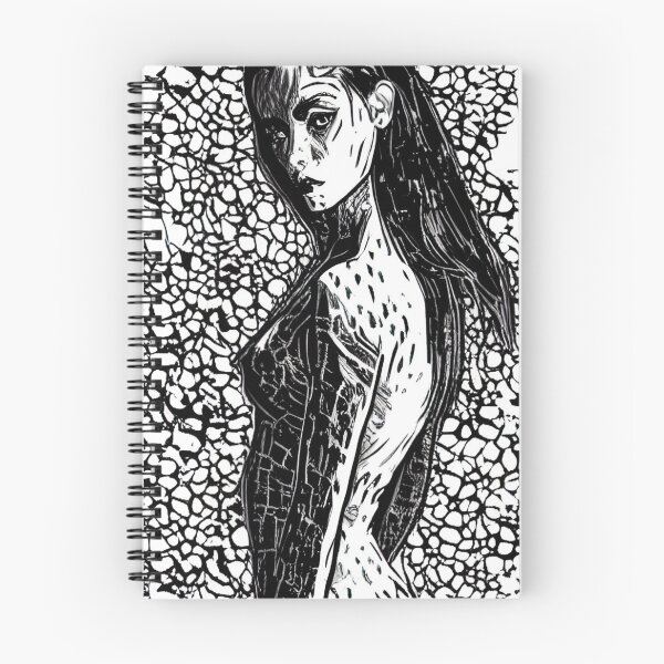 Item preview, Beautiful Woman Black and White Sketch Drawing designed and sold by alien-punk.