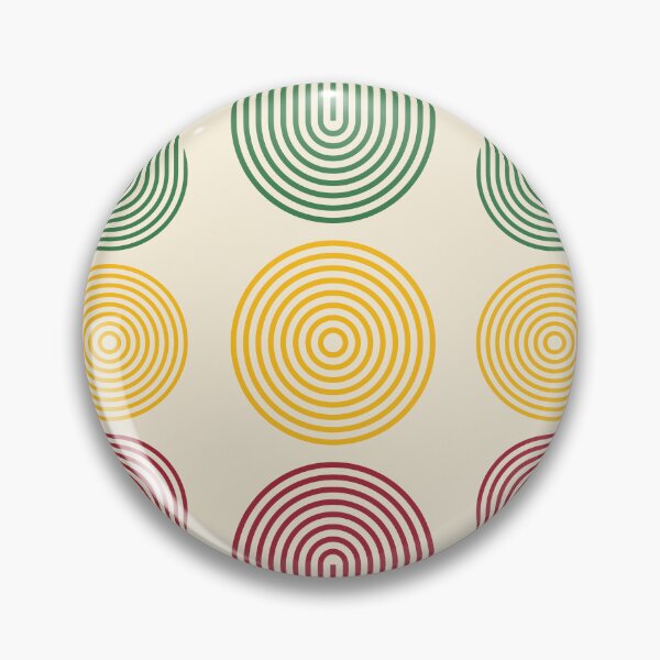 Item preview, Line art Rasta colors geometric circles designed and sold by WordStruggle.