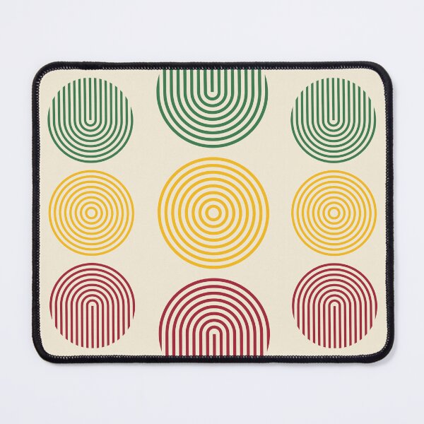 Item preview, Line art Rasta colors geometric circles designed and sold by WordStruggle.