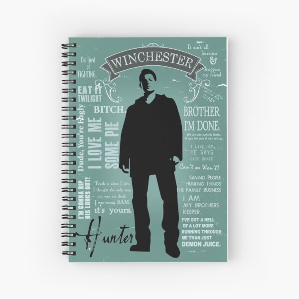 Dean Winchester Quotes Spiral Notebook