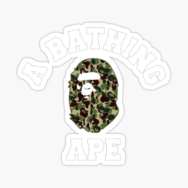 A Bathing Ape Logo Stickers For Sale Redbubble