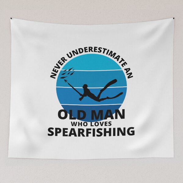 Item preview, Spearfishing Fishing Old Man Grandpa Fathers day designed and sold by TastefulTees.