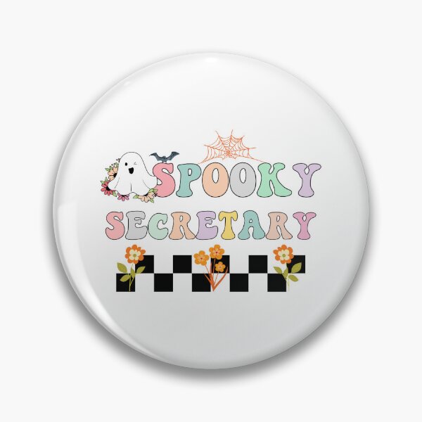 Item preview, Groovy Spooky Secretary Cute Floral Halloween Ghost designed and sold by Karry-Pat.