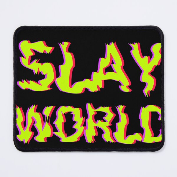 Item preview, Slay World - Glitchy txt designed and sold by Dude 4U.