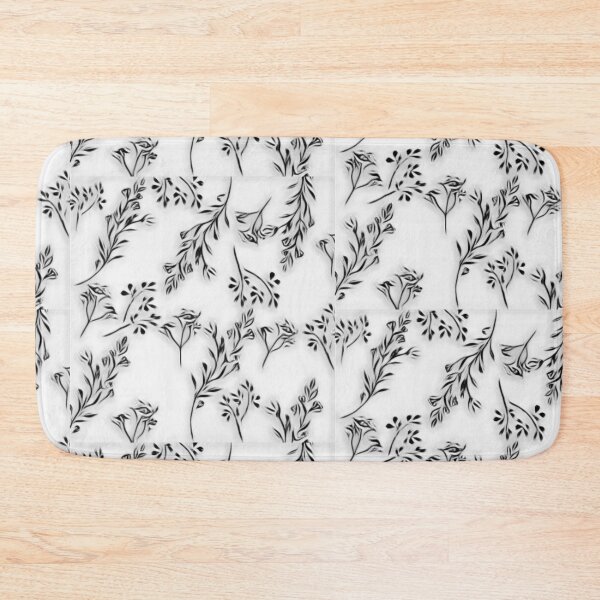 Item preview, flores en blanco y negro designed and sold by RetroPalmTree.