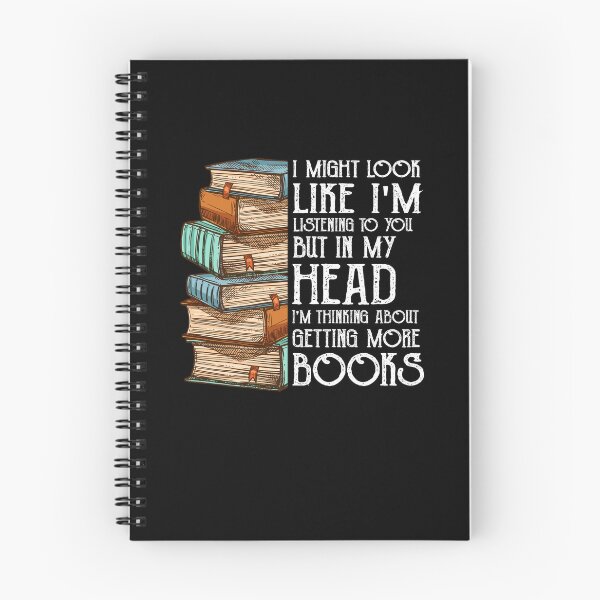 Item preview, I might look like I'm listening to you but in my head I'm thinking about getting more books bookworm funny vintage library designed and sold by beckadamr.