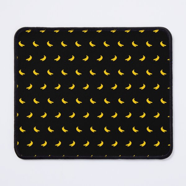 Item preview, Silhouettes of Small Yellow Bananas on Black Background designed and sold by Gerson Ramos.