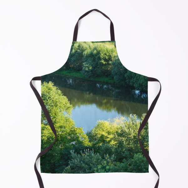 Item preview, Framed Fluidity - Maritsa River Verdant Riverbanks from Above designed and sold by Georgia Mizuleva.