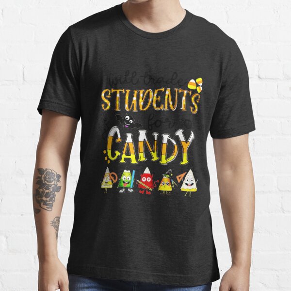 Item preview, Will trade students for candy teacher halloween funny cute vintage designed and sold by beckadamr.