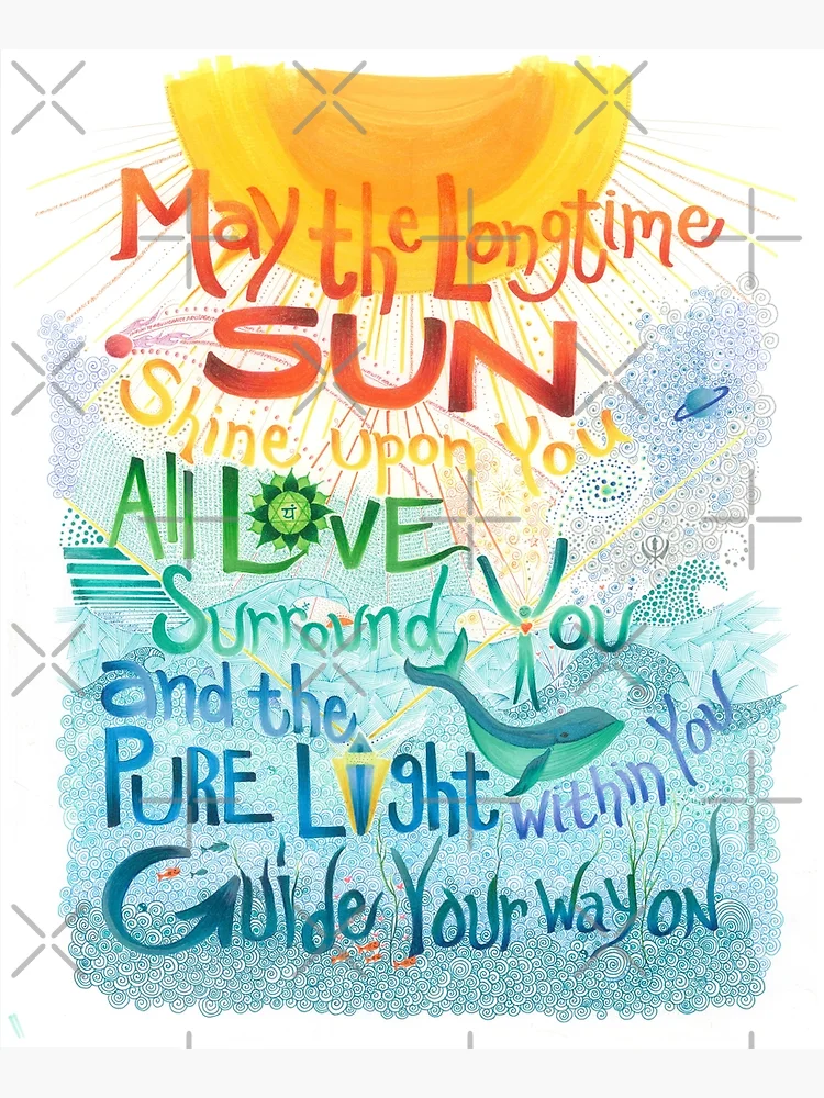 WHEN THE SUN SHINES ON YOUR WAYの作品 68-005e | let the sun shine | Corita.org