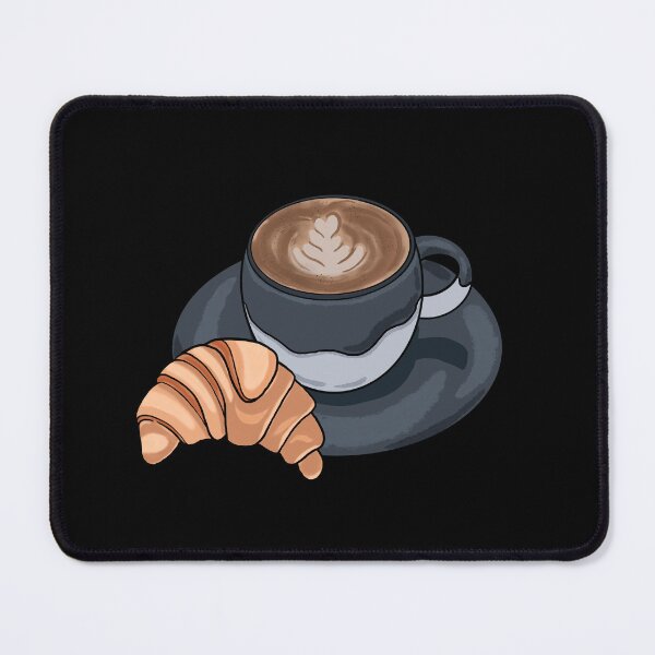 Item preview, Morning Coffee and Croissant - Cute Cup of Coffee designed and sold by Craftypineapple.
