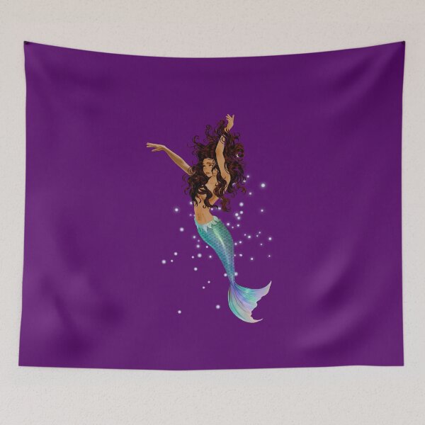 Item preview, Mermaid - Transparent Background, Brown Hair, Tan Skin, Hazel Eyes designed and sold by sampa2nyc.