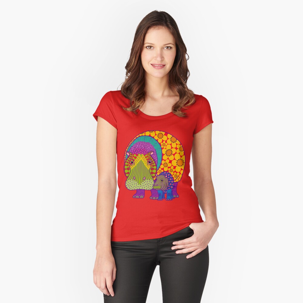 Aperçu de l'œuvre T-shirt échancré créée et vendue par Hippopottermiss.