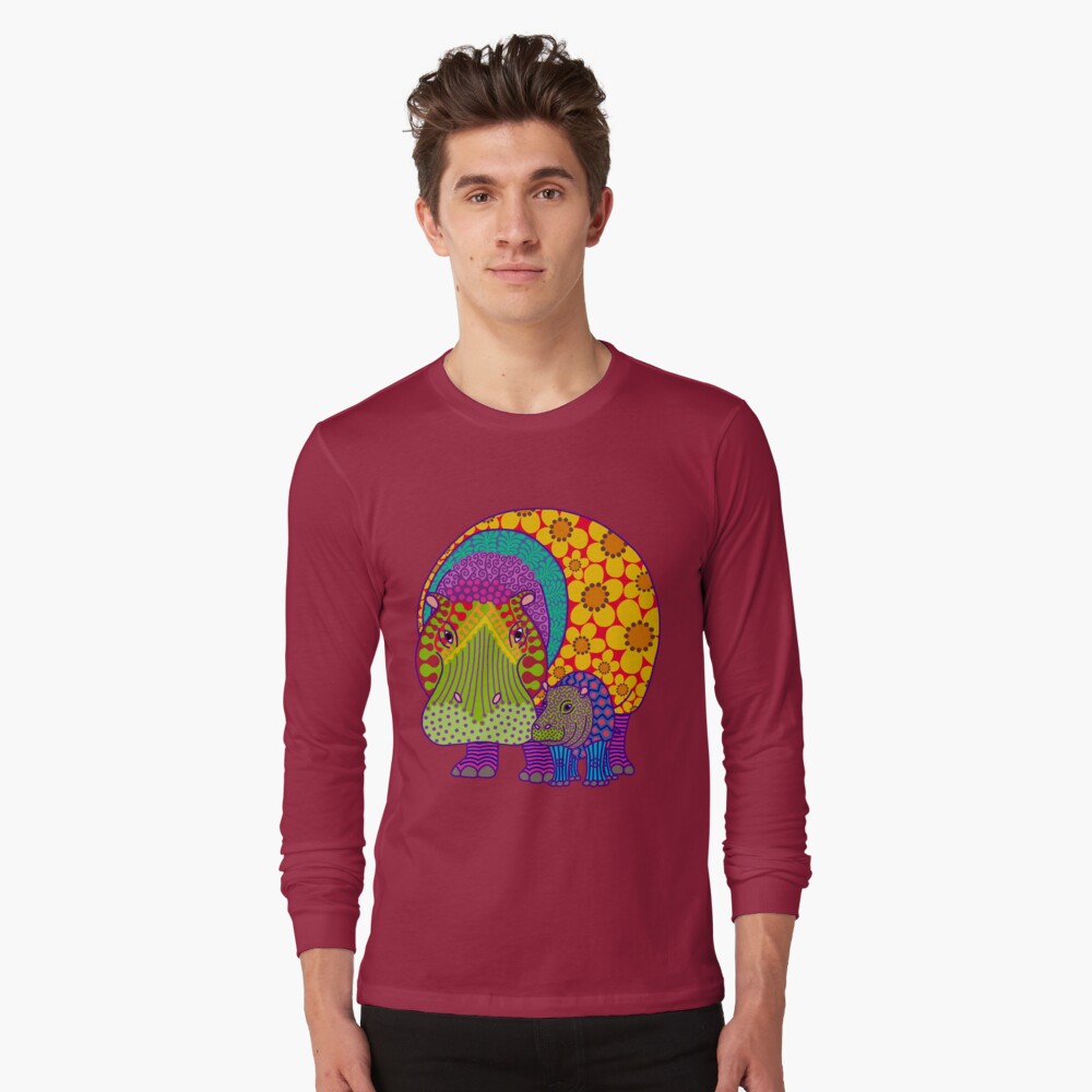 Aperçu de l'œuvre T-shirt manches longues créée et vendue par Hippopottermiss.