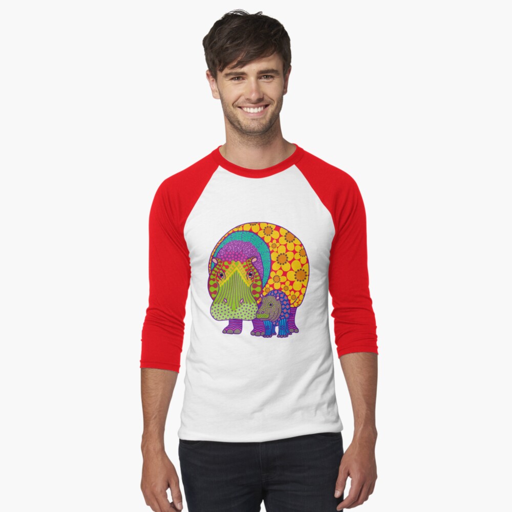 Aperçu de l'œuvre T-shirt baseball manches ¾ créée et vendue par Hippopottermiss.
