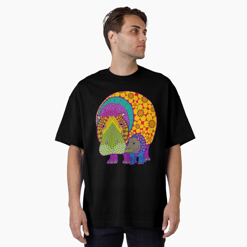 Aperçu de l'œuvre T-shirt oversize créée et vendue par Hippopottermiss.