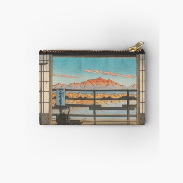 Item preview, Morning at Hot Spring Resort in Arayu by Kawase Hasui, restored vintage Japanese art designed and sold by FineJapan.
