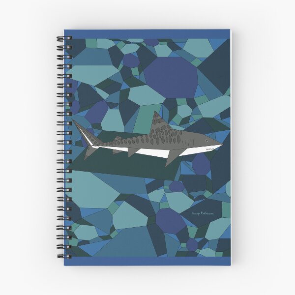 Item preview, Geometric Tiger Shark designed and sold by Caseymakesart.