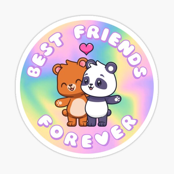 Two Best Friends Sticker, Friends, Sticker, Bond PNG Transparent