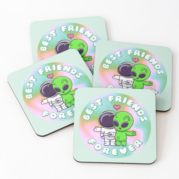 Item preview, Best Friends Forever Alien and Astronaut designed and sold by everything4eva.