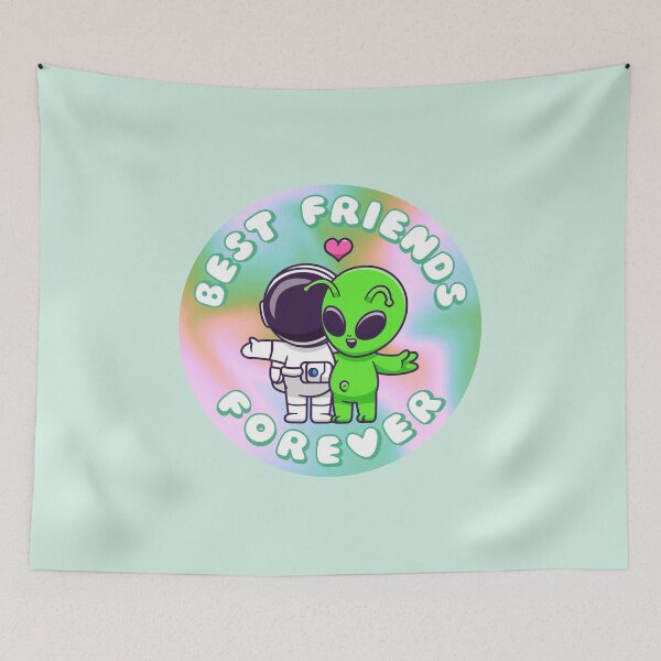 Item preview, Best Friends Forever Alien and Astronaut designed and sold by everything4eva.