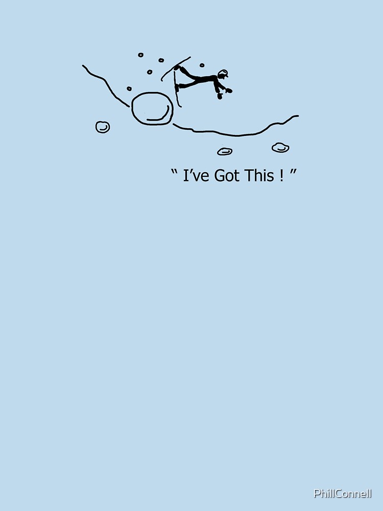 Thumbnail 7 of 7, Essential T-Shirt, I've Got This Ski Crash Cartoon designed and sold by PhillConnell.