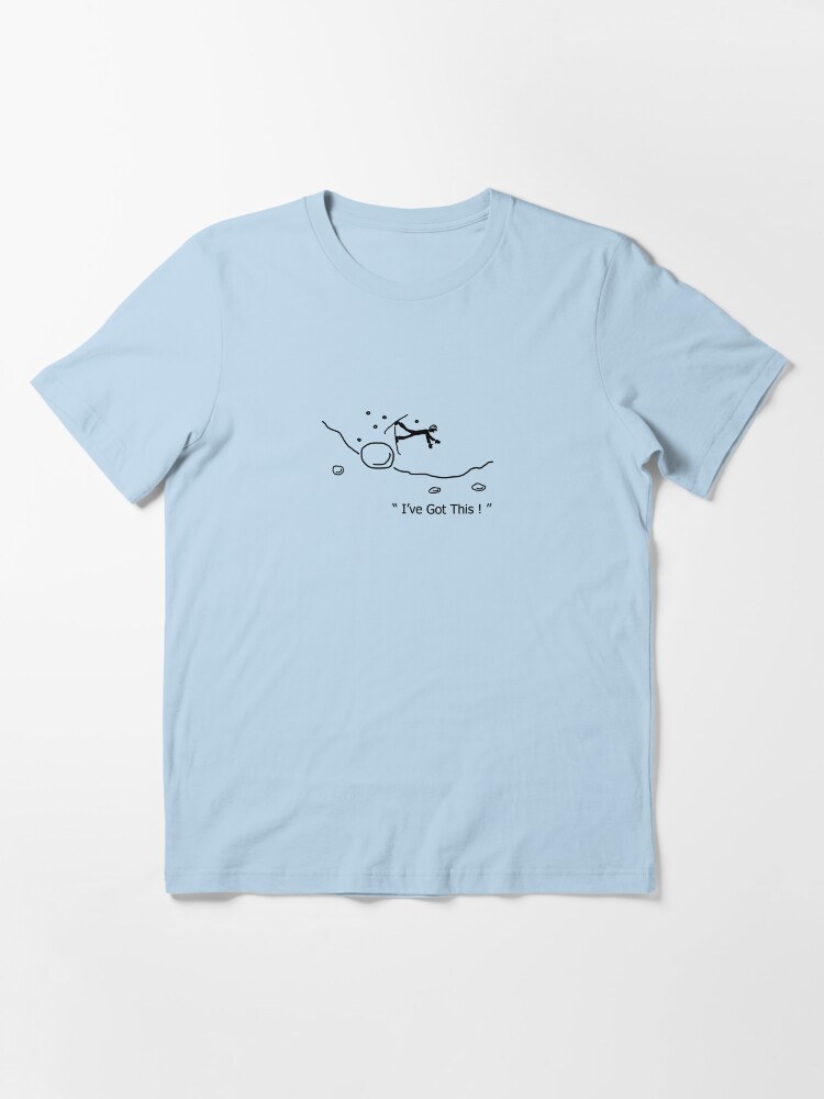 Thumbnail 3 of 7, Essential T-Shirt, I've Got This Ski Crash Cartoon designed and sold by PhillConnell.