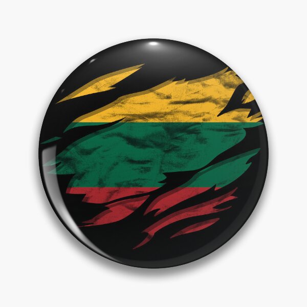 Item preview, Ripped Rip Open Lithuania Flag Palm designed and sold by rafaeltto.