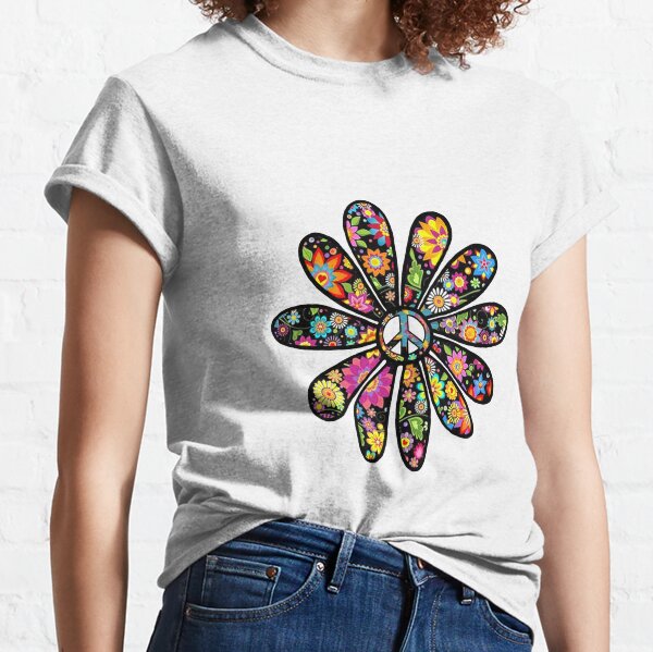 Flower Power and Peace Classic T-Shirt