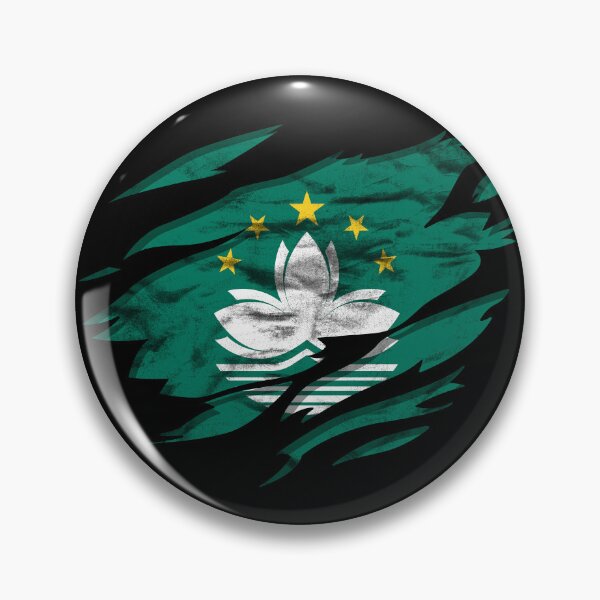 Item preview, Ripped Rip Open Macau Flag Palm designed and sold by rafaeltto.