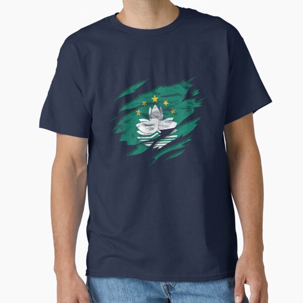 Item preview, Ripped Rip Open Macau Flag Palm designed and sold by rafaeltto.