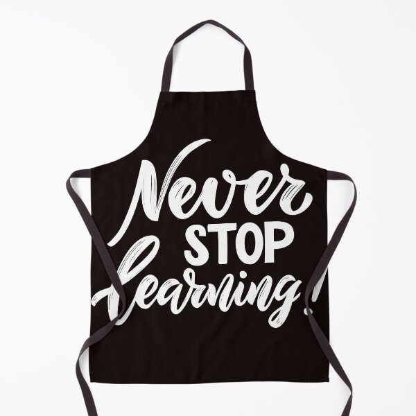 Item preview, black and white motivational texter modern never stop learning  t-shirt  designed and sold by SAFALK.