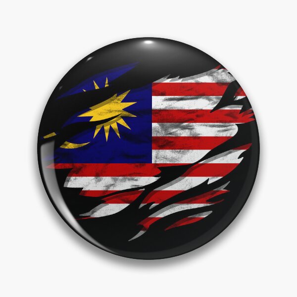 Item preview, Ripped Rip Open Malaysia Flag Palm designed and sold by rafaeltto.