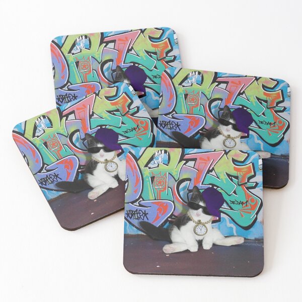 Item preview, Cat Attitude...Kitten and Graffiti Wall designed and sold by Gravityx9.