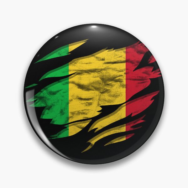 Item preview, Ripped Rip Open Mali Flag Palm designed and sold by rafaeltto.