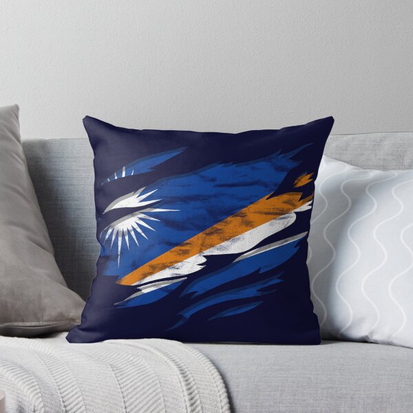 Item preview, Ripped Rip Open Marshall Islands Flag Palm designed and sold by rafaeltto.