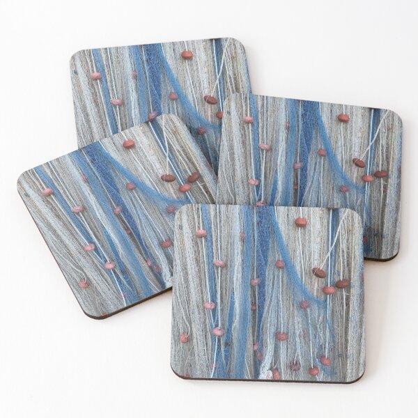 Aperçu de l'œuvre Grec Pêche Filets Pêche Bleu Blanc Photographie créée et vendue par JellyBeenzz.