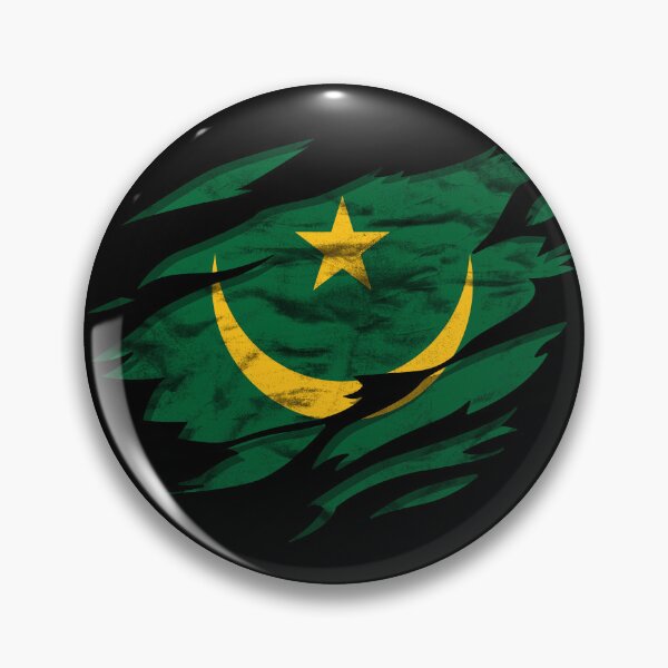 Item preview, Ripped Rip Open Mauritania Flag Palm designed and sold by rafaeltto.