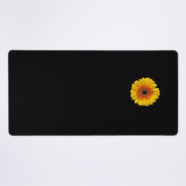 Item preview, Yellow Orange Flower on Black Minimalist Floral Photo designed and sold by kierkegaard.