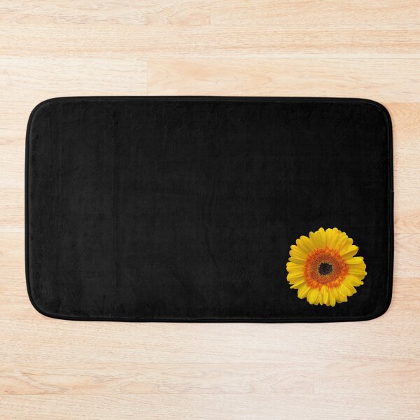 Item preview, Yellow Orange Flower on Black Minimalist Floral Photo designed and sold by kierkegaard.