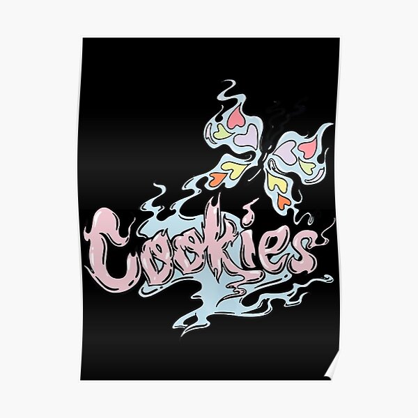 "Cookies Merch Trippy Butterfly Shirt" Poster for Sale by